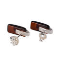 Sterling Silver and Baltic Cherry Amber Stud Earrings
