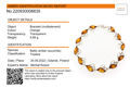 Sterling Silver Honey  Hearts Baltic Amber  Bracelet, Amber Jewelry Collection