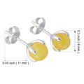 Sterling Silver and Baltic Butterscotch Amber Earrings "Sadie"