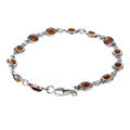 Sterling Silver  Honey Baltic Amber Bracelet, Amber Jewelry Collection