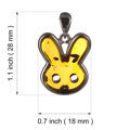 Sterling Silver Honey Baltic Amber Bunny Pendant