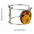Sterling Silver Honey Baltic Amber Hand Made Bracelet