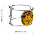 Sterling Silver Honey  Hand Made Baltic Amber Bracelet, Amber Jewelry Collection