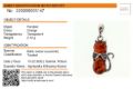Amber Experts identification certificate showing genuine Baltic amber cat pendant in sterling silver, micro report with weight 2.12 g and origin Gdańsk Poland