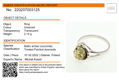 Sterling Silver and Baltic Green Amber Ring "Clara"