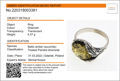 Sterling Silver and Baltic Green Amber Ring "Katharina"