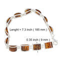 Sterling Silver Honey Baltic Amber Bracelet "Lottie", Amber Jewelry Collection
