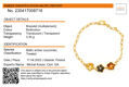 Gold Plated Sterling Silver and Multicolored Baltic Amber Bracelet