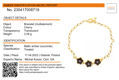 Gold Plated Sterling Silver and Baltic Cherry Amber Bracelet