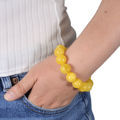 Round Butterscotch Baltic Amber Bracelet, Amber Jewelry Collection