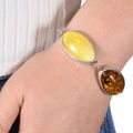 unique honey and butterscotch amber bracelet model