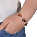 Sterling Silver Honey Baltic Amber Bracelet "April", Amber Jewelry Collection