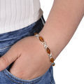 Sterling Silver and  Honey Baltic Amber  Bracelet " Iryssa", Amber Jewelry Collection