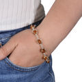Sterling Silver and Baltic Honey Amber Bracelet "Sun"