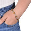 Sterling Silver and Honey Baltic  Amber Bracelet " Carlina", Amber Jewelry Collection