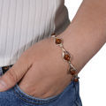 Sterling Silver Honey Baltic Amber Bracelet "Adriana"