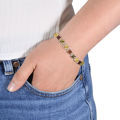 Sterling Silver Multicolored Baltic Amber Bracelet  Clover , Amber Jewelry Collection