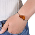 Sterling Silver Honey Adjustable Baltic Amber Bracelet, Amber Jewelry Collection