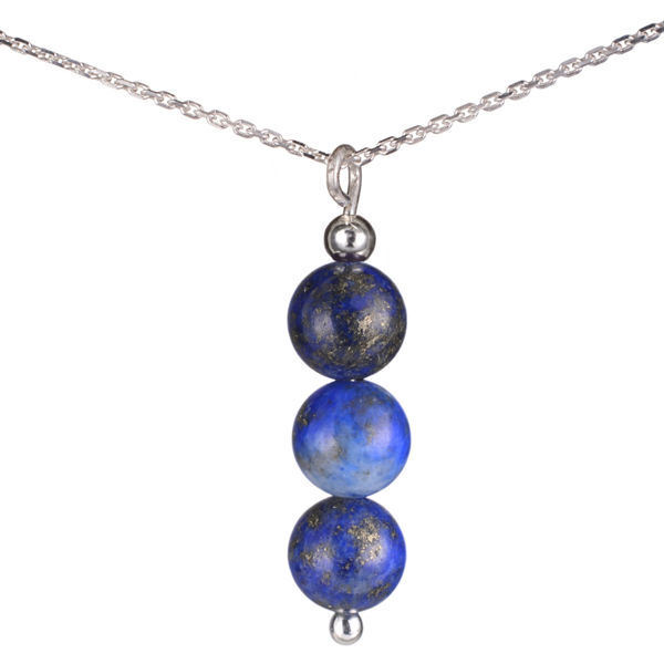 Buy Zoya Gems & Jewellery Lapis Lazuli Necklace Blue Beaded Necklaces for  Men Women, 8mm Deep Blue Bead Necklace, Wedding Necklace, Beach Jewelry,  Statement Necklace at Amazon.in