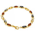 gold bracelet with amber stone main