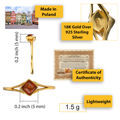 amber and gold ring certificate