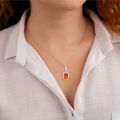 natural amber pendant model