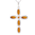 amber cross pendant 925 stamp