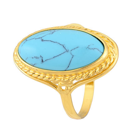 turquoise gemstone gold ring