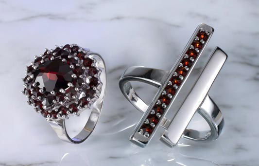 Garnet Rings