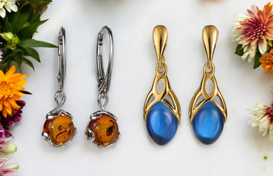 Amber Earrings