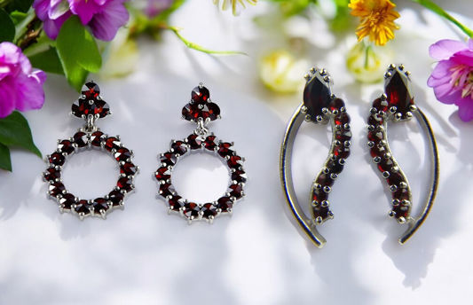 Garnet Earrings