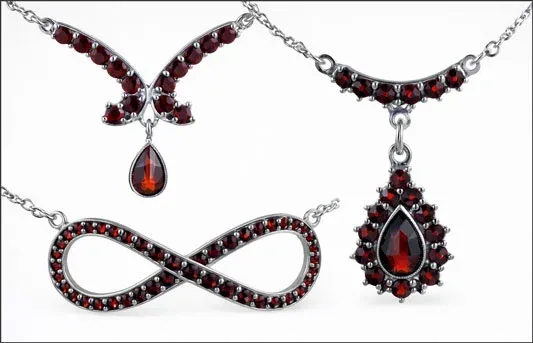Garnet Pendants