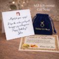 Holiday Gift Shops amber jewelry gift presentation with velvet pouch, certificate of authenticity, and personalized gift note option