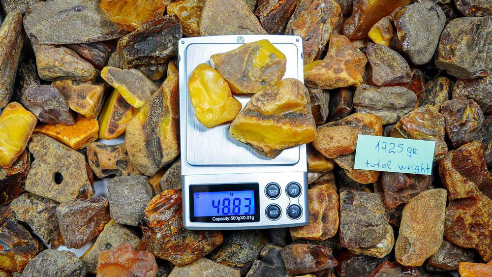 Raw Amber Stones