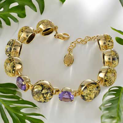 Bracelet With Amber